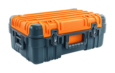 Protective tool case for equipment workshop product isolated on transparent background