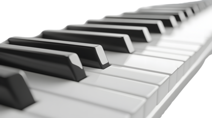 Professional White Keyboard Isolated on Background for Technology Concepts