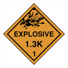 Obraz premium Hazardous Material HAZMAT Dia...