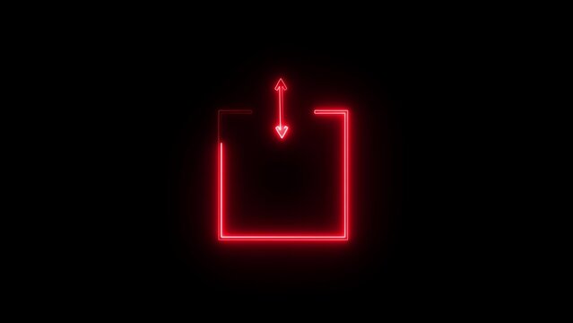 neon two direction arrow icon