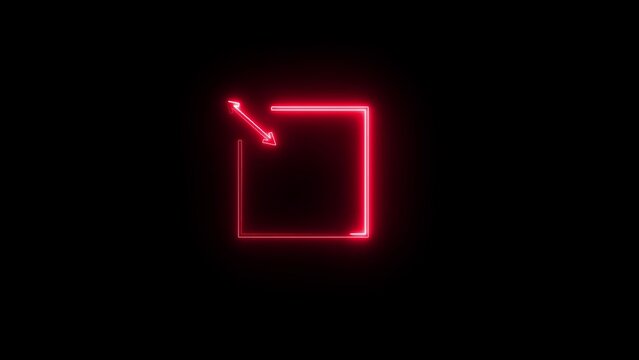 neon two direction arrow icon
