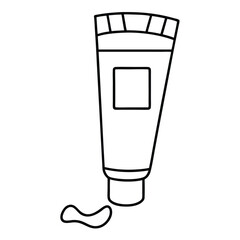 vector illustration of a tube
