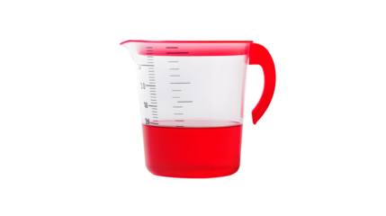Professional Measuring Cup Isolated on White Background for Cooking and Baking