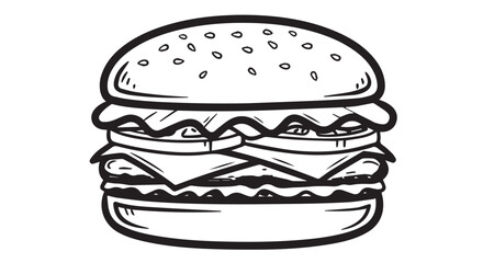 burger icon isolated on white background. Modern and editable burger icon. Simple icons vector illustration. Burger vector icon 

