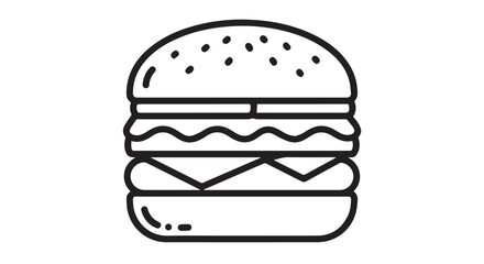 burger icon isolated on white background. Modern and editable burger icon. Simple icons vector illustration. Burger vector icon 

