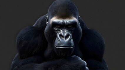 Obraz premium Gorilla in the jungle chill