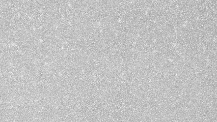 Silver glitter background texture white sparkling shiny wrapping paper for Christmas holiday seasonal wallpaper decoration, greeting and wedding invitation card design element