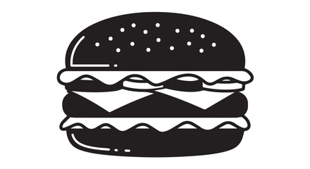 burger icon isolated on white background. Modern and editable burger icon. Simple icons vector illustration. Burger vector icon 

