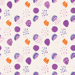 Seamless Pastel Abstract Blob Pattern