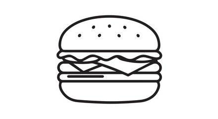burger icon isolated on white background. Modern and editable burger icon. Simple icons vector illustration. Burger vector icon 

