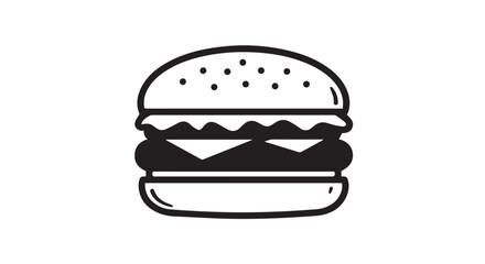 burger icon isolated on white background. Modern and editable burger icon. Simple icons vector illustration. Burger vector icon 

