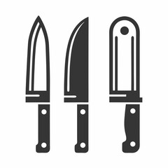 Minimalist Knife Graphic Illustration Vector Design Set.