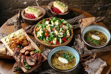 restaurant food. restaurant menu. photos for the menu