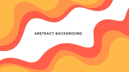 Modern orange wave layer abstract background. Template for presentation, marketing, banner and poster.
