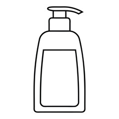 set of cosmetic bottles