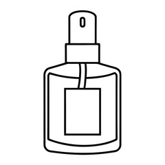 perfume bottle isolated on white