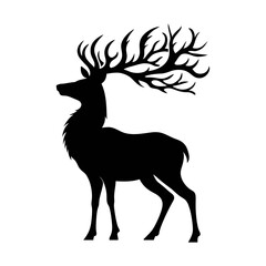 Deer Silhouette Vector Illustration