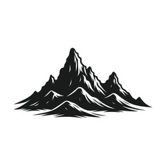 Stunning Mountain Silhouette Vector