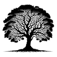 Stunning Tree Silhouette Vector Illustration