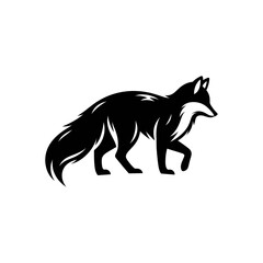 Silhouette Wolf Vector Illustration