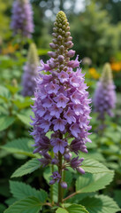 Vibrant lavender flowers bloom softly bathed in sunlight delicate petals create a peaceful scene. AI Generated