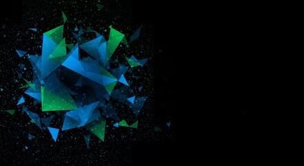 Futuristic Geometric 3D Formation