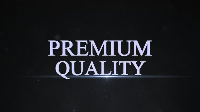 Premium Quality – Elegant 3D Text Animation for High-End Products