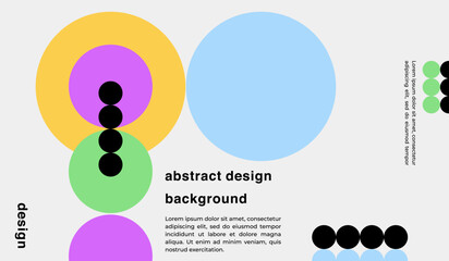 Modern minimalist abstract background design