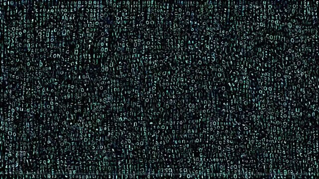 Technology background with binary code