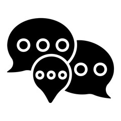 Chat Bubble Glyph