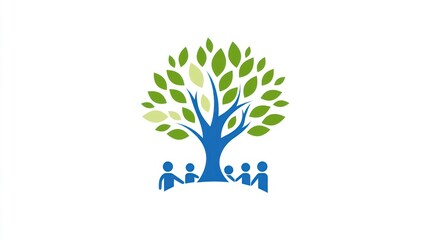 Obraz premium Community Tree Logo Design (4)