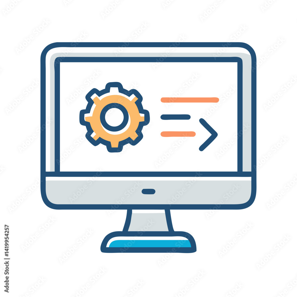 Poster API Code on Monitor Icon Representing Backend Integration and Development