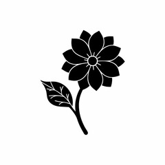 creative details Single flower icon Vector Illustration