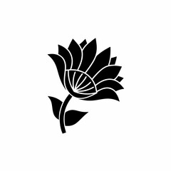 creative details Single flower icon Vector Illustration
