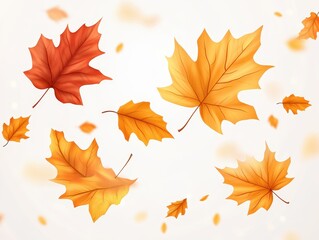 Autumn Leaves Falling