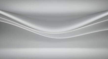 Elegant Abstract Grey Waves Background Smooth Modern Design Curved Lines Subtle Texture