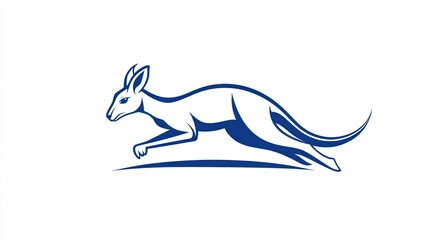 Fototapeta premium Kangaroo silhouette design