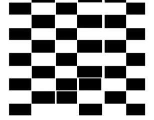 A simple vector graphic of a black and white chessboard with no pieces, and a transparent background.
