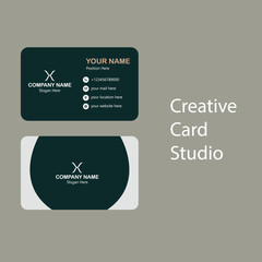 Clean modern corporate card layout