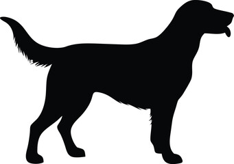 Labrador Dog Silhouette | Vector Stencil Design for Laser Cutting, DIY Crafts & Decoration