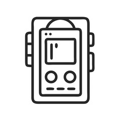 Walkman Icon Representing Portable Music Player for Audio Entertainment on the Go