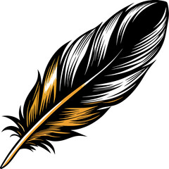 Obraz premium feather isolated on white background