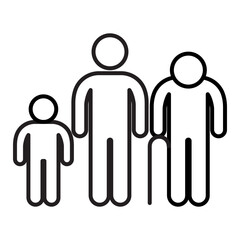 Age Factors Icon. Age-Based Medical Personalization and Dosage Adjustment