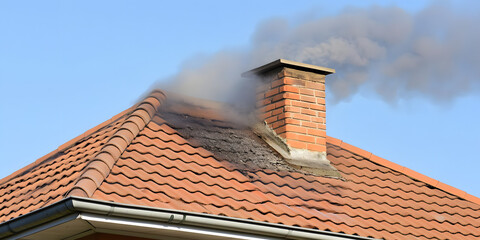 Roof Fire: Chimney Smoke Damage Repair