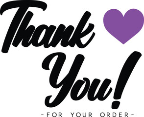 Thank You for Your Order. Elegant Thank You for Your Order Design with Stylish Graphics. Sophisticated Thank You for Your Purchase Image with Modern Elements. Chic Thank You for Your Order Graphic