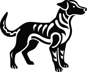 Obraz premium Labrador Dog Silhouette | Vector Stencil Design for Laser Cutting, DIY Crafts & Decoration