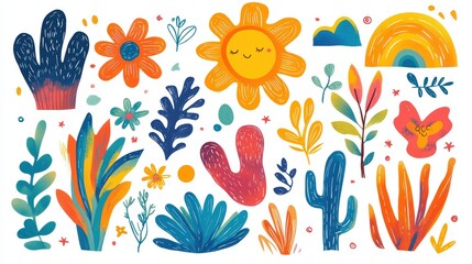 seamless pattern with flowers