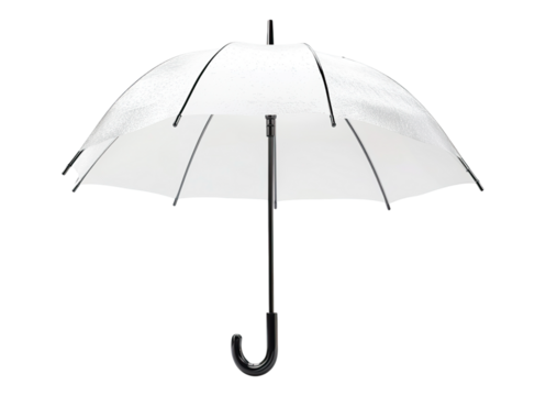White transparent umbrella