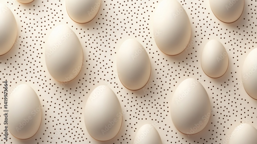 Poster abstract background with soft ecru tones dotted design and eggshell paper texture