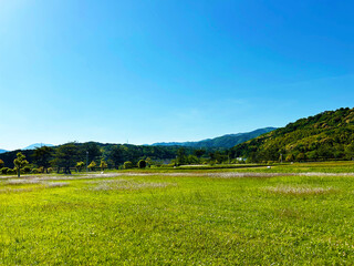 青空と広大な広場